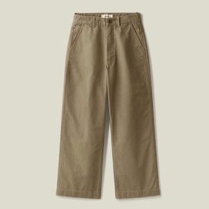 Buck Mason Wide Leg Pant Size 26 in Army Green